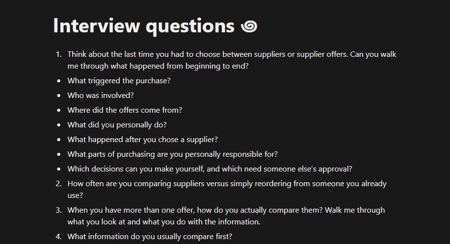 SourceWise interview questions